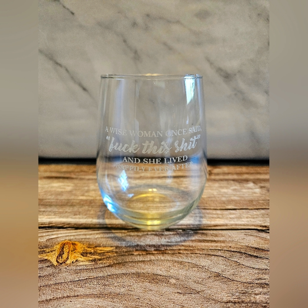 New Humorous Wine Glass